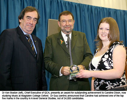 Caroline Dixon, top student in Country at A level